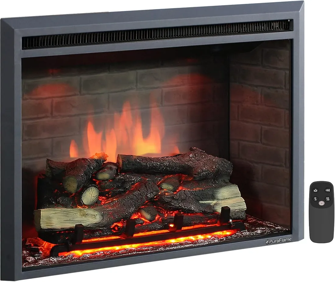 PuraFlame EF45D 16-Inch Electric Fireplace Insert